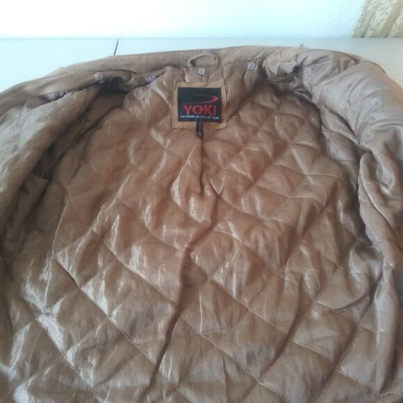 Yoki Outerwear Collection women's size L faux suede brown jacket - Picture 13 of 16